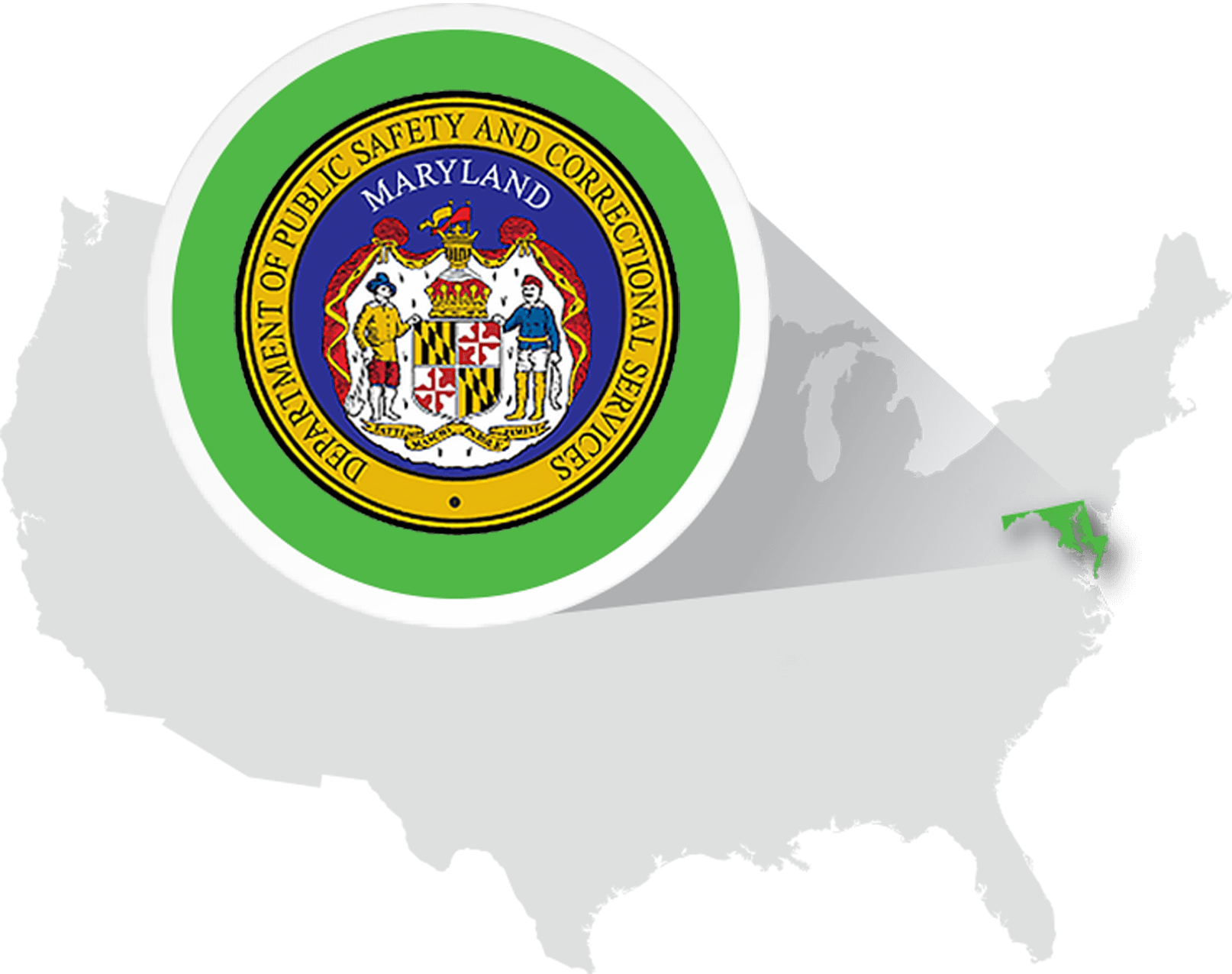 State Agency Maryland Map Logo