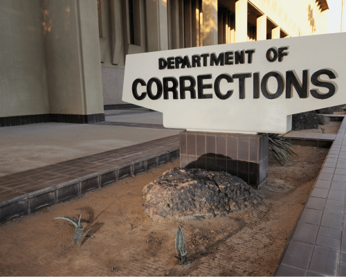Department of Corrections Sign