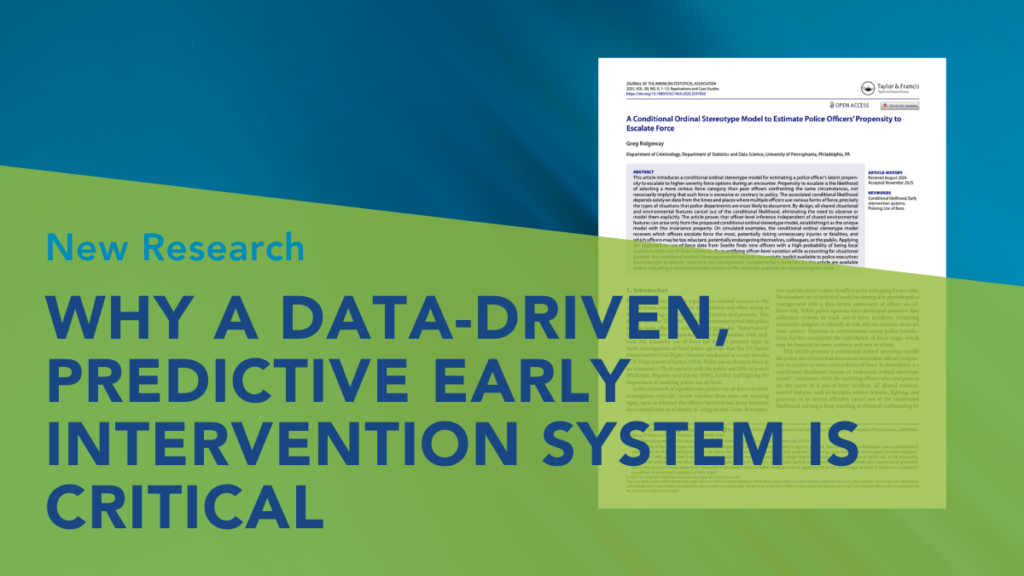 Why a Data-Driven, Predictive Early Intervention System is Critical