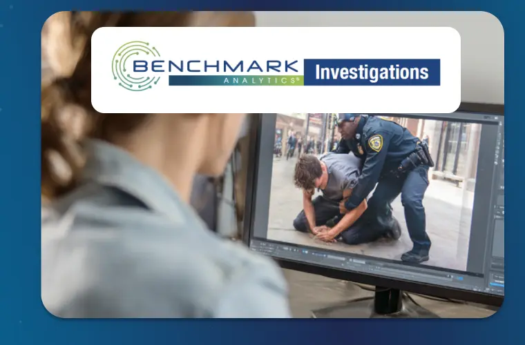 Benchmark Investigations evidence review scene