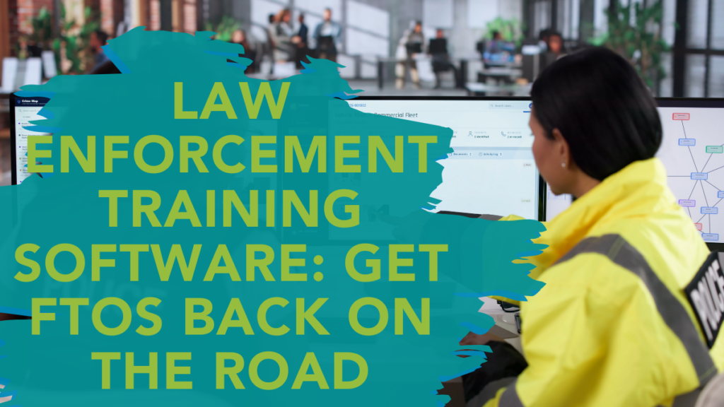 Law enforcement training software showing a field training program view with a missing DOR flagged
