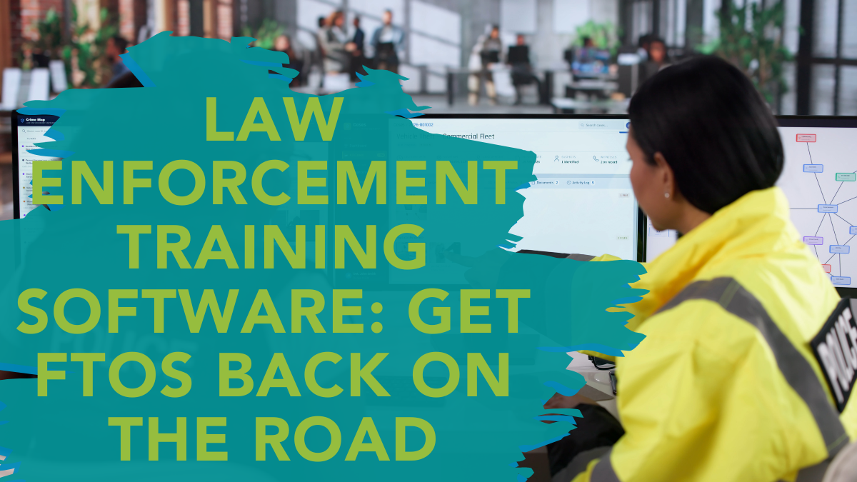 Law enforcement training software showing a field training program view with a missing DOR flagged